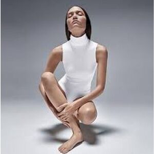 NEW! Wolford White high neck seamless body string m